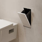 Hansgrohe XtraStoris Rock falba süllyesztett szemetes csempézhető ajtóval 24x39x14 cm, matt fehér 56063700 (56063700)