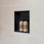 Hansgrohe XtraStoris Original falfülke kerettel 390x390x70 mm, matt fekete 56093670 (56093670)
