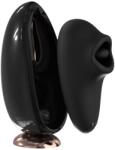 Sex HD Mirror - melegítő funkciós nyaló vibrátor (fekete) - vagyaim