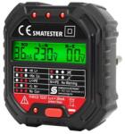 Somogyi Elektronic Home SMATESTER konnektor teszter, LED visszajelzők, Voltmérő, L-N, N-E, RCD mA, Fi és RCD relé ellenőrző, elem nélkül működik, max. 250 V~ aljzatokhoz SMATESTER (SMATESTER)