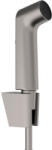 Hansgrohe bidé kézizuhany zuhanytartóval és zuhanytömlővel EcoSmart, szálcsiszolt fekete/króm 29238340 (29238340)