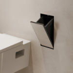 Hansgrohe XtraStoris Rock falba süllyesztett szemetes csempézhető ajtóval 24x39x14 cm, matt fekete 56063670 (56063670)