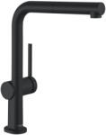 Hansgrohe Talis M54 konyhai csaptelep nyíltrendszerű vízmelegítőkhöz kihúzható kifolyóval, matt fekete 72860670 (72860670)