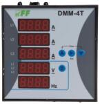 FF Filipowski DMM-4T Multiméter, 3 fázis, áramerősség, feszültség és frekvencia kijelzés, előlapra, szerelhető (DMM-4T) (DMM-4T)