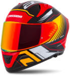 Cassida Aero Drome bukósisak - fekete-narancs-piros (M140-1868-J)