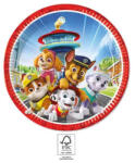Mancs Őrjárat Rescue Heroes papírtányér 8 db-os 23 cm FSC - lord