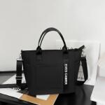  Női shopper táska - Fekete- 27x26x10 cm (KU1690685)