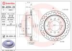 BREMBO féktárcsa BREMBO 09. A334.2X (09.A334.2X)