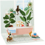  Popshots képeslap, mini, relax fürdőkád (TR359)