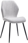 PAKKETO Scaun Fersity material alb-picior metalic, negru, 48x57x86 cm (101-000087)