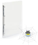 KARTON P+P PP Gyűrűskönyv A4, 4 gyűrűs 2cm gerinc áttetsző - transzparens