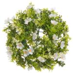  Coronita verdeata artificiala+floricele pentru decoratiuni florale (3138)