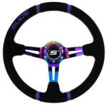 SLIDE Steering wheel SLIDE 350mm offset: 90mm Suede NeoChrome