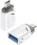 XO NB256C USB-A - microUSB adapter - fehér