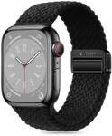 Tech-Protect NYLONMAG óraszíj Fekete, Apple Watch 42mm (S1-S3) / 44mm / 45mm / 46mm / 49mm készülékhez