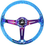 SLIDE Steering wheel SLIDE 350mm offset: 70mm NeoChrome Acrylic Blue