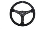 SLIDE Steering wheel SLIDE 350mm offset: 20mm Suede Silver
