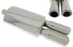 TURBOWORKS Rear Muffler TurboWorks 2x76mm inlet 63, 5mm - llracing - 36 670 Ft