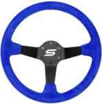 SLIDE Steering wheel SLIDE 350mm offset: 90mm Suede Blue - llracing - 25 010 Ft