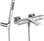 Laveo TORES falra szerelhető kádcsap zuhanyszettel, króm (BVT_011D)