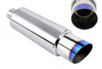 TURBOWORKS Rear Muffler TurboWorks 89mm inlet 57mm Burn