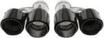 MTUNING Exhaust Tip 101mmx2 enter 76mm Carbon Gloss Set - llracing - 67 650 Ft