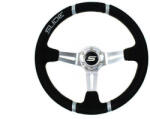 SLIDE Steering wheel SLIDE 350mm offset: 90mm Suede Silver