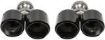 MTUNING Exhaust Tip 101mmx2 enter 76mm Carbon Gloss Set - llracing - 68 710 Ft