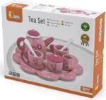 Viga Toys Комплект Viga - Сервиз за чай, розов (44543) - baby
