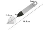  Fém csokoládé levéldísz készítő spatula-4 fajta - 3-as (T12004)