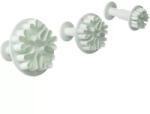  Hópehely mintás rugós fondant kiszúró-3 db (T05006)