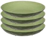 Koziol Mélytányér készlet Koziol Club Plate 220 4 db színes sötétzöld