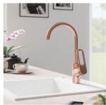 Laveo TIERRA álló mosogató csaptelep - rózsaarany (Rose gold)