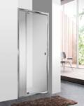 Aqualife HX-111 nyíló zuhanyajtó átlátszó biztonsági üveggel - 90x190 cm (68489)