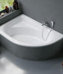 Niagara Wellness Aquarella aszimmetrikus akril sarok fürdőkád - 170x110 jobbos (WANW.ARP.170.110.WH)