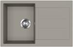 Evido Cubo 45S gránit mosogató, 780 x 500 mm, platina színben - 442061 (442061)