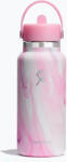 Hydro Flask Wide Flex Straw Cap Jelly 945 ml-es rózsaszínű, pörgős termikus palack