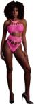 Ouch! Glow in the Dark Body with Grecian Neckline Neon Pink