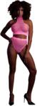 Ouch! by Shots Turtle Neck and High Waist Slip - One Size - Neon Pink