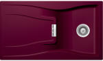 SCHOCK Schock Waterfall D-100 konyhai mosogatótálca Cristadur Berry 860 x 500 mm, gránit kompozit, megfordítható, hagyományos beépítés, bogyószín (WATD100BERR)