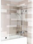 RIHO Scandic paravan cadă 90 cm două piese negru mat/sticlă transparentă G001154121 (G001154121)
