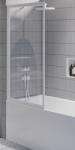 RIHO Lucid paravan cadă 80 cm o piesă alb mat/sticlă transparentă G005046122 (G005046122)