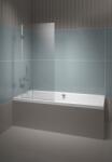 RIHO Scandic paravan cadă 85 cm două piese crom luciu/sticlă transparentă G001143120 (G001143120)