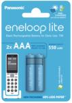 Panasonic 2x Panasonic R03/AAA akkumulátor Eneloop Lite Dect New 550mAh BK-4LCCE/2DE (BK-4LCCE/2DE)