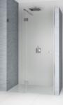 RIHO Scandic uși de duș 120 cm înclinabilă negru mat/sticlă transparentă G001025121 (G001025121)