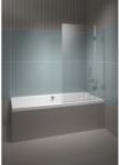 RIHO Scandic paravan cadă 95 cm două piese negru mat/sticlă transparentă G001148121 (G001148121)