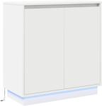 vidaXL LED конзолна маса Бяло 71 x 34, 5 x 75 см Инженерна дървесина (869642)