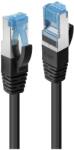 Lindy 47180 S/FTP CAT6a RJ45 Patch Kábel 3 m - Fekete