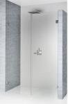 RIHO Scandic zuhanyajtók 100 cm dönthető fekete matt/átlátszó üveg G001012121 (G001012121)