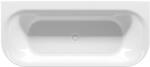 RIHO Devotion Back2Wall fal mellé szerelhető fűrdőkád 180x80 cm ovális fehér B096001005